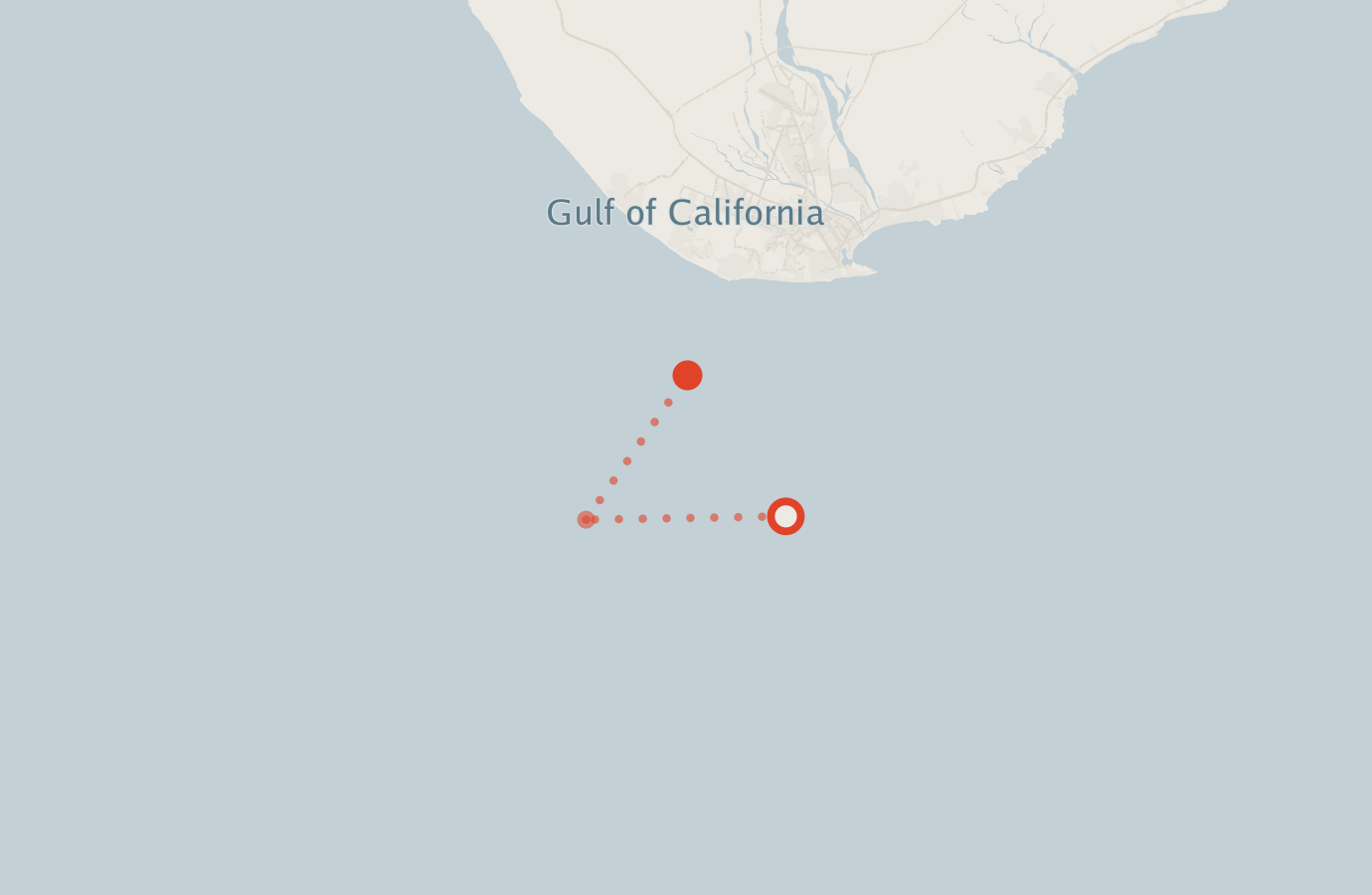 Activity map — real sighting points on an OpenStreetMap basemap