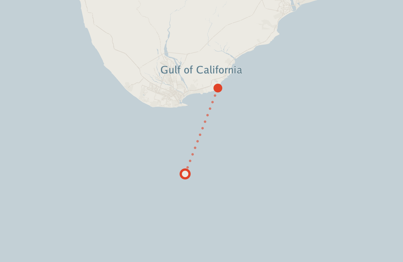 Activity map — real sighting points on an OpenStreetMap basemap
