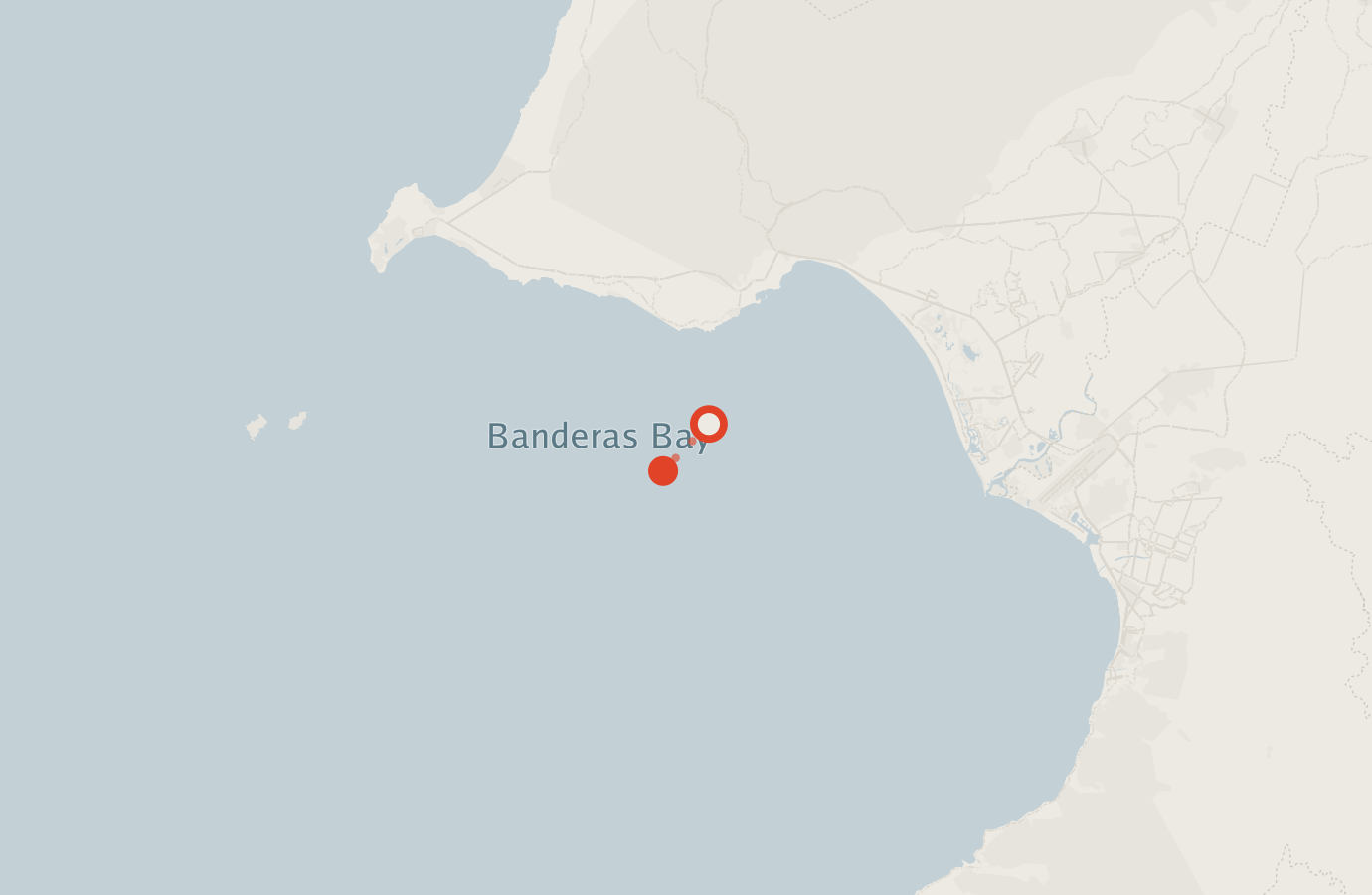 Activity map — real sighting points on an OpenStreetMap basemap
