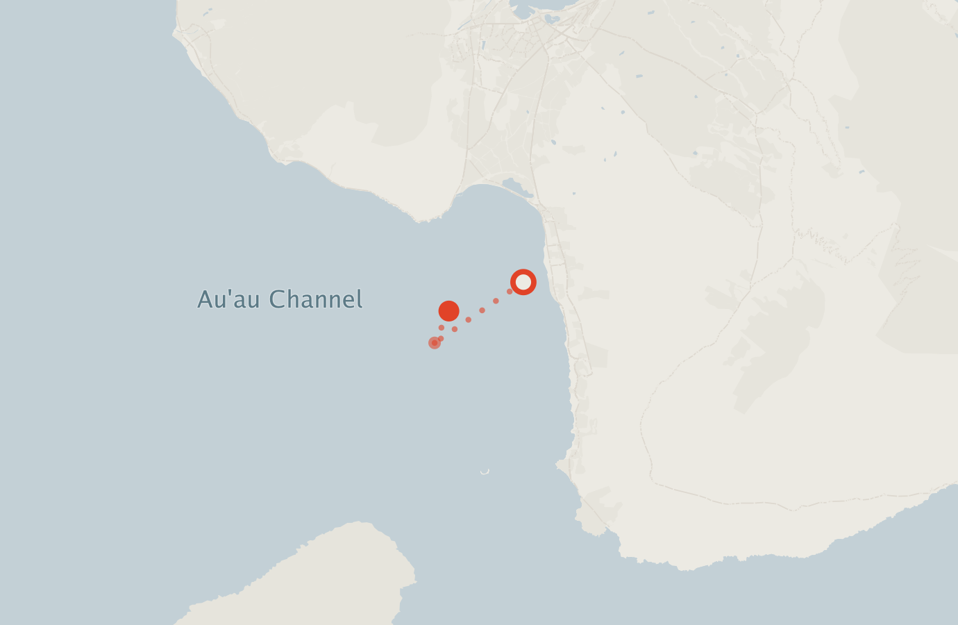 Activity map — real sighting points on an OpenStreetMap basemap