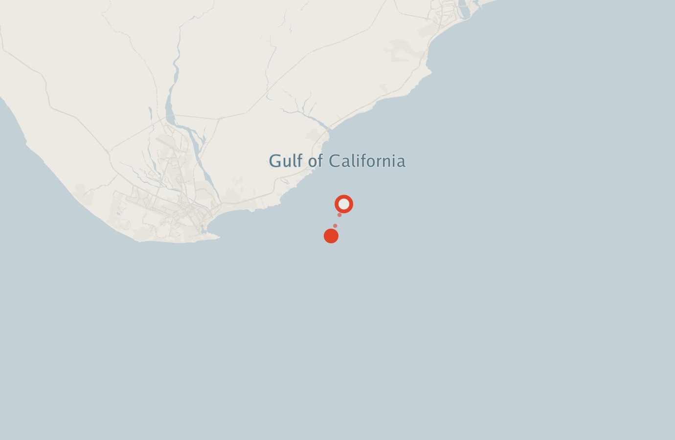 Activity map — real sighting points on an OpenStreetMap basemap