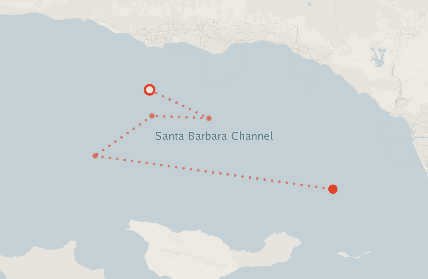 Activity map — real sighting points on an OpenStreetMap basemap