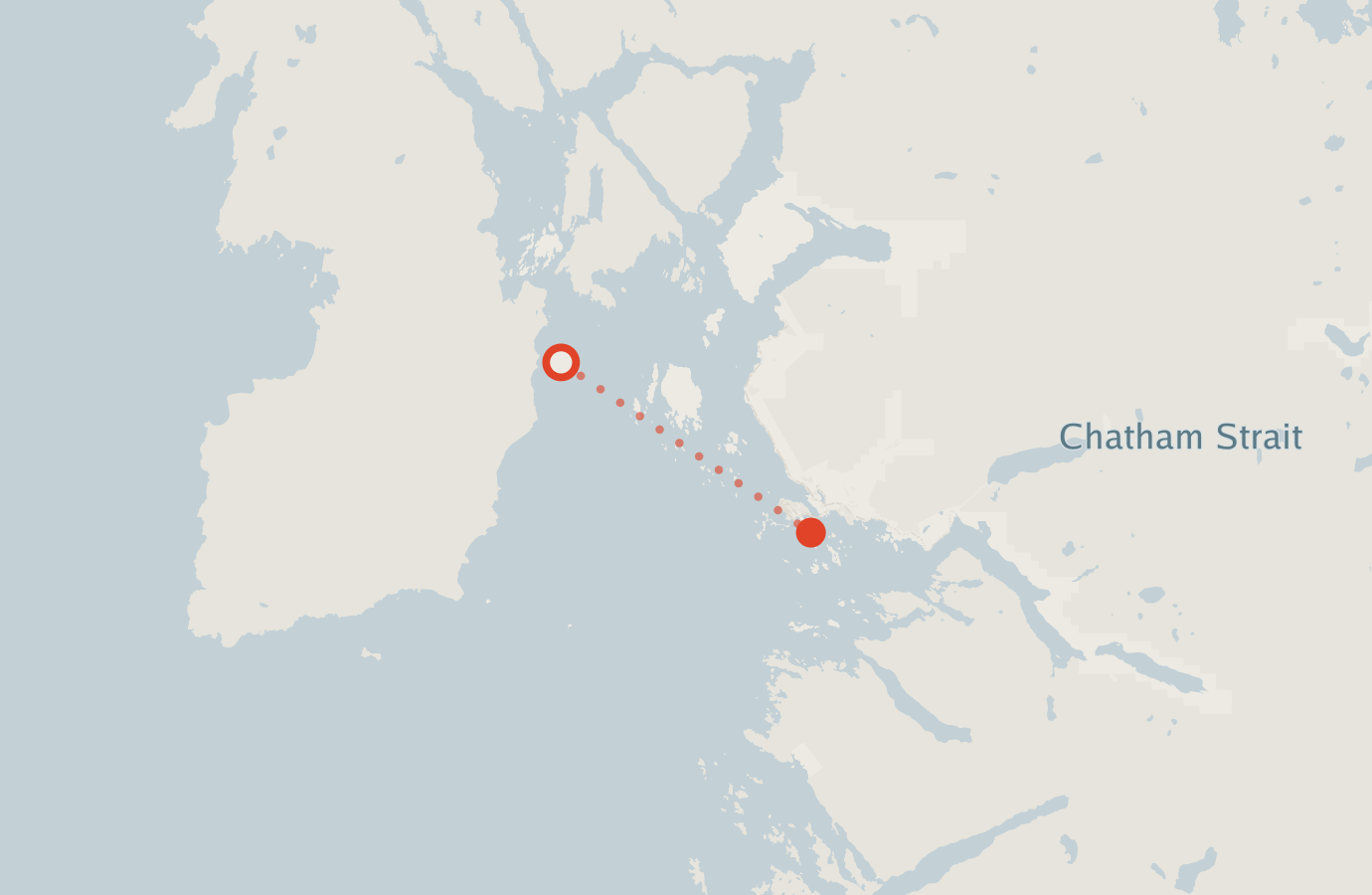 Activity map — real sighting points on an OpenStreetMap basemap