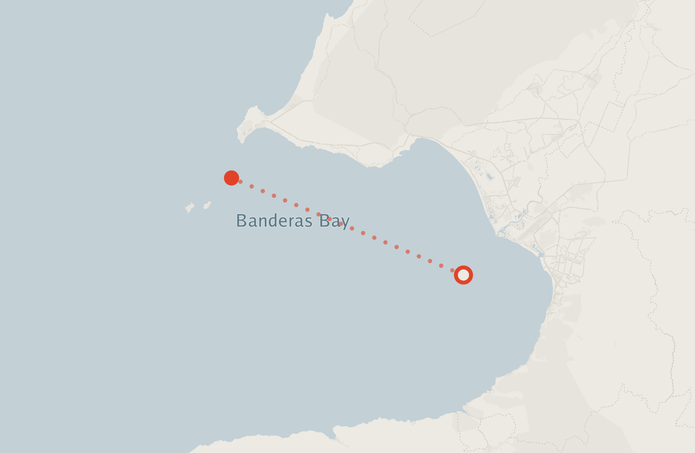 Activity map — real sighting points on an OpenStreetMap basemap