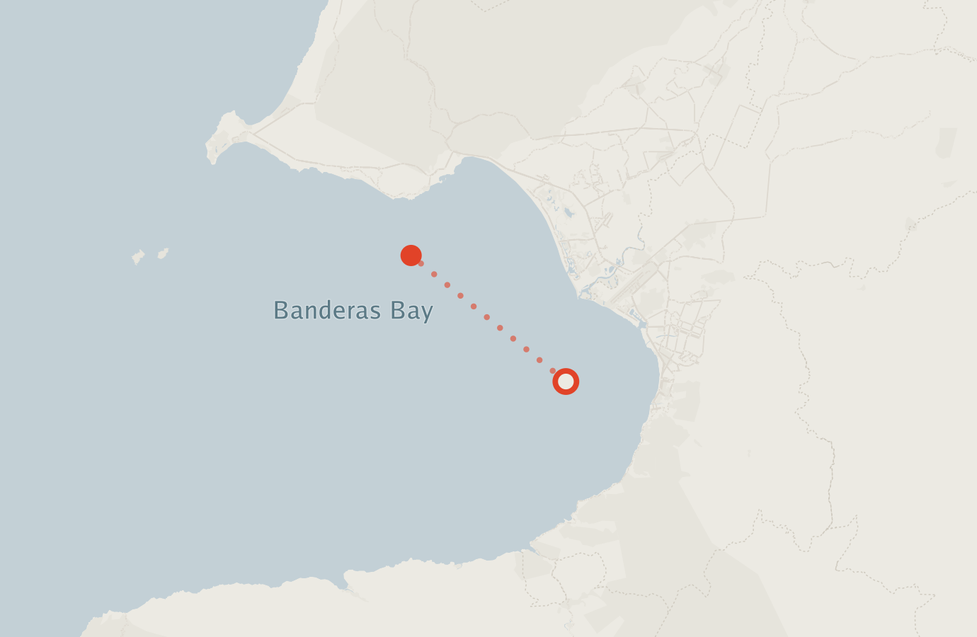 Activity map — real sighting points on an OpenStreetMap basemap