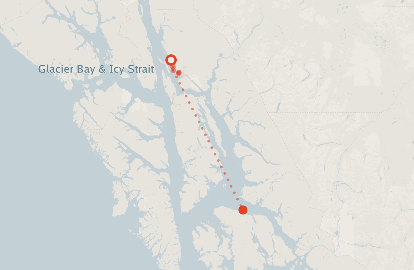 Activity map — real sighting points on an OpenStreetMap basemap