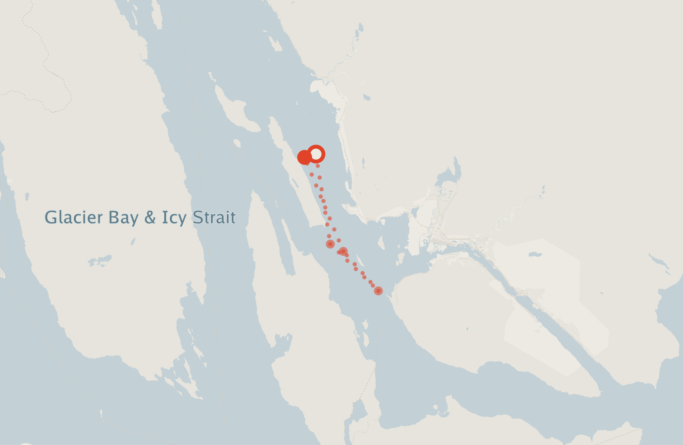 Activity map — real sighting points on an OpenStreetMap basemap