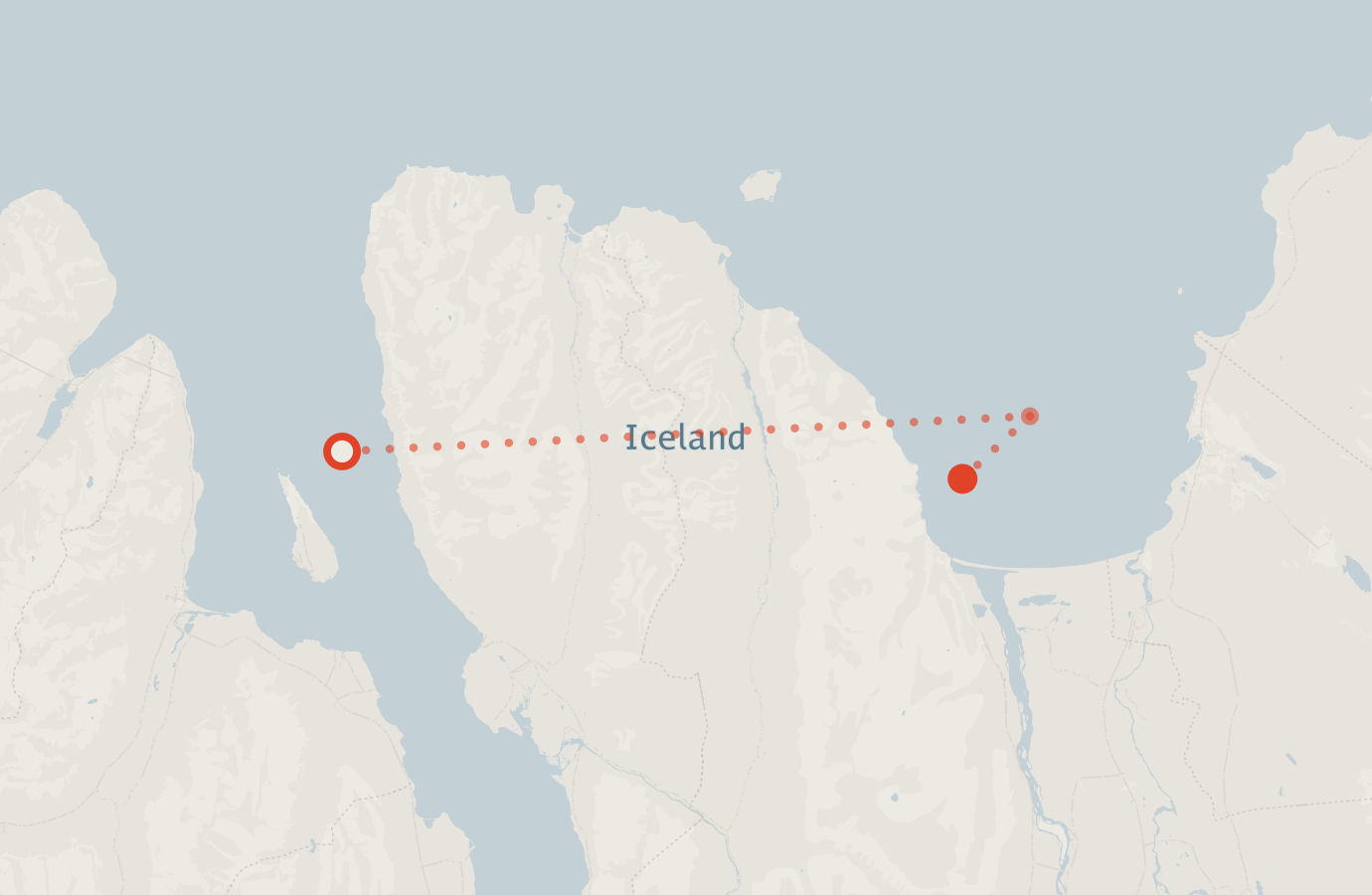 Activity map — real sighting points on an OpenStreetMap basemap