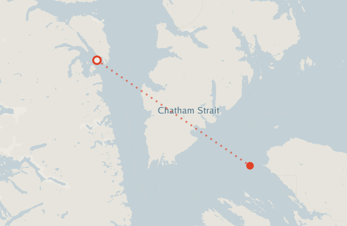 Activity map — real sighting points on an OpenStreetMap basemap