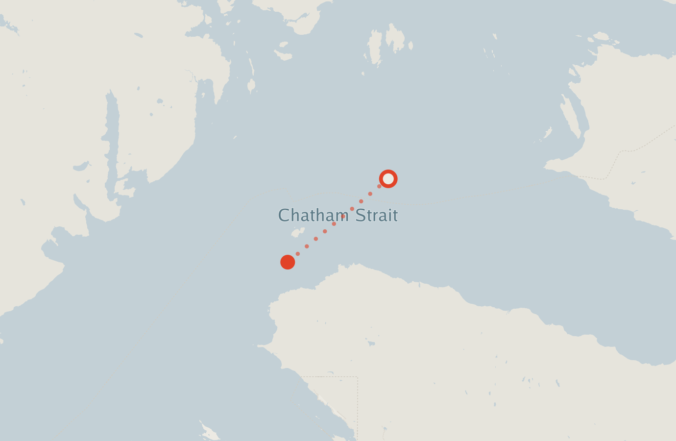 Activity map — real sighting points on an OpenStreetMap basemap