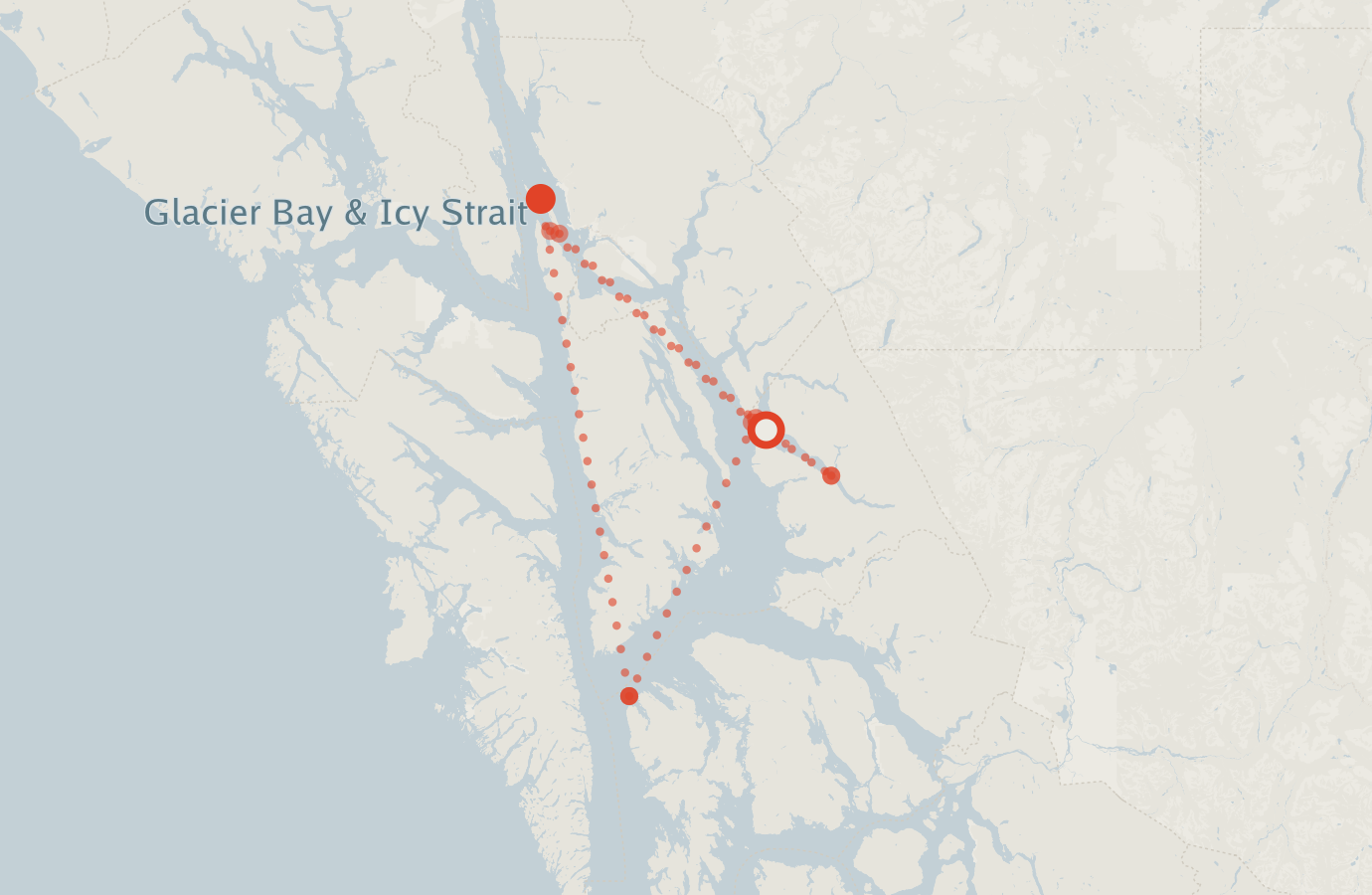 Activity map — real sighting points on an OpenStreetMap basemap