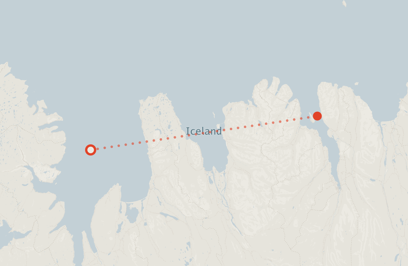 Activity map — real sighting points on an OpenStreetMap basemap