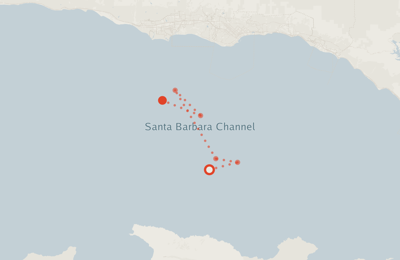 Activity map — real sighting points on an OpenStreetMap basemap