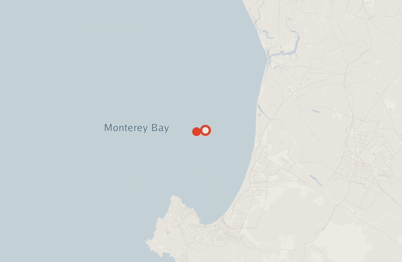 Activity map — real sighting points on an OpenStreetMap basemap