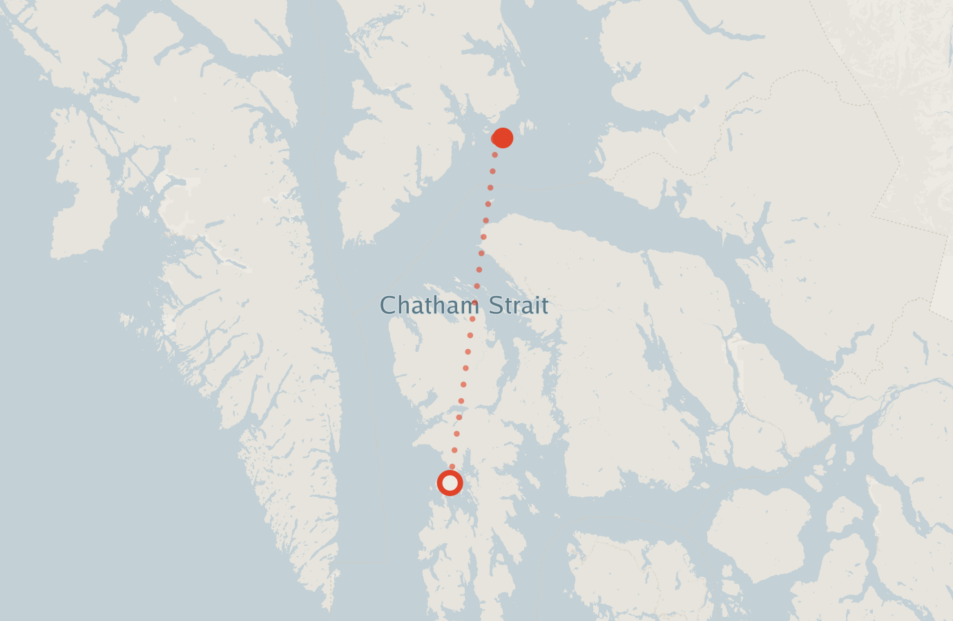 Activity map — real sighting points on an OpenStreetMap basemap