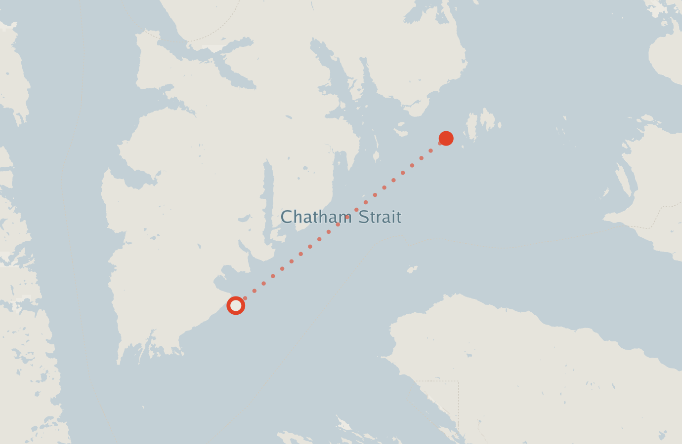 Activity map — real sighting points on an OpenStreetMap basemap