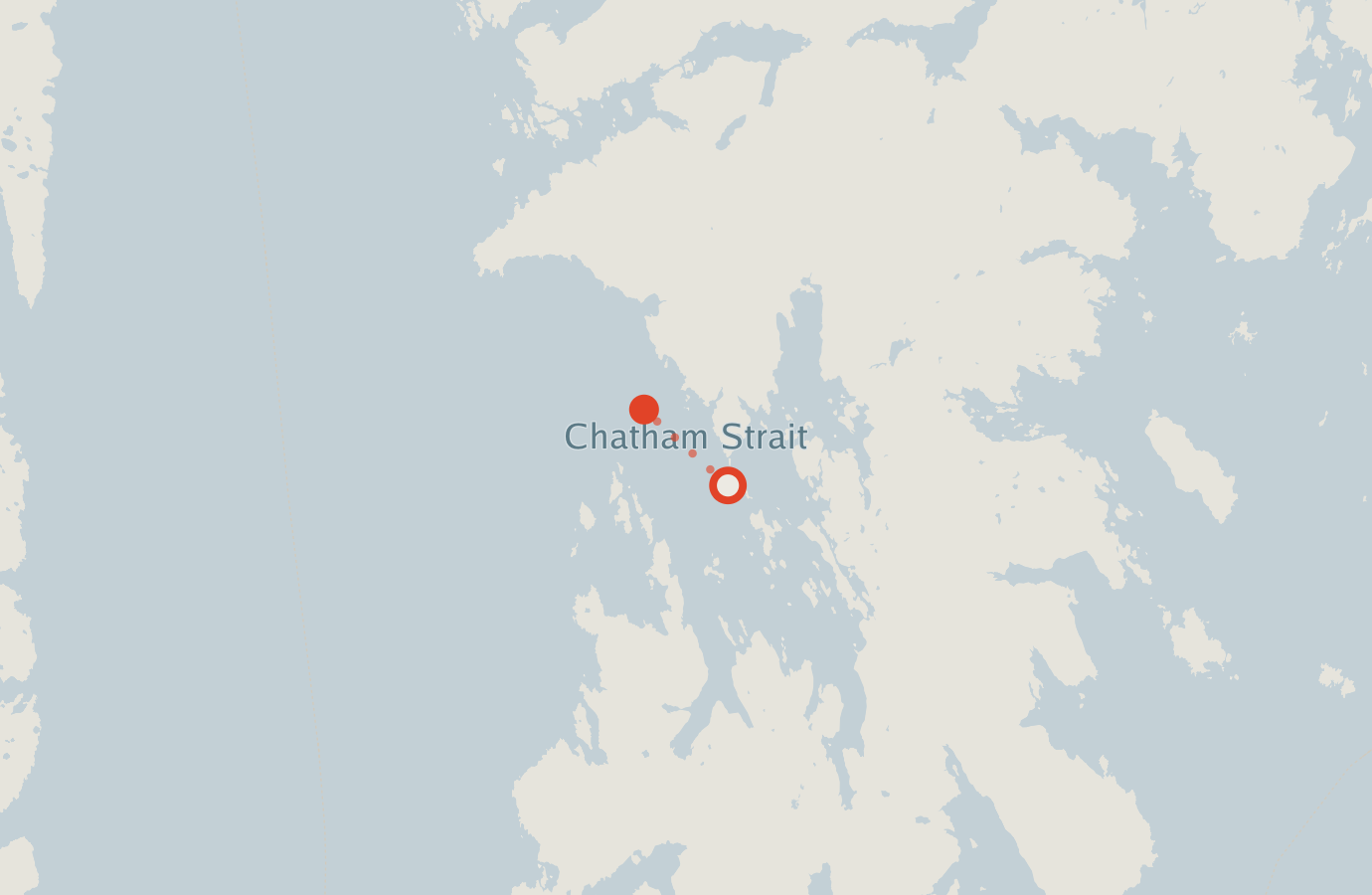 Activity map — real sighting points on an OpenStreetMap basemap
