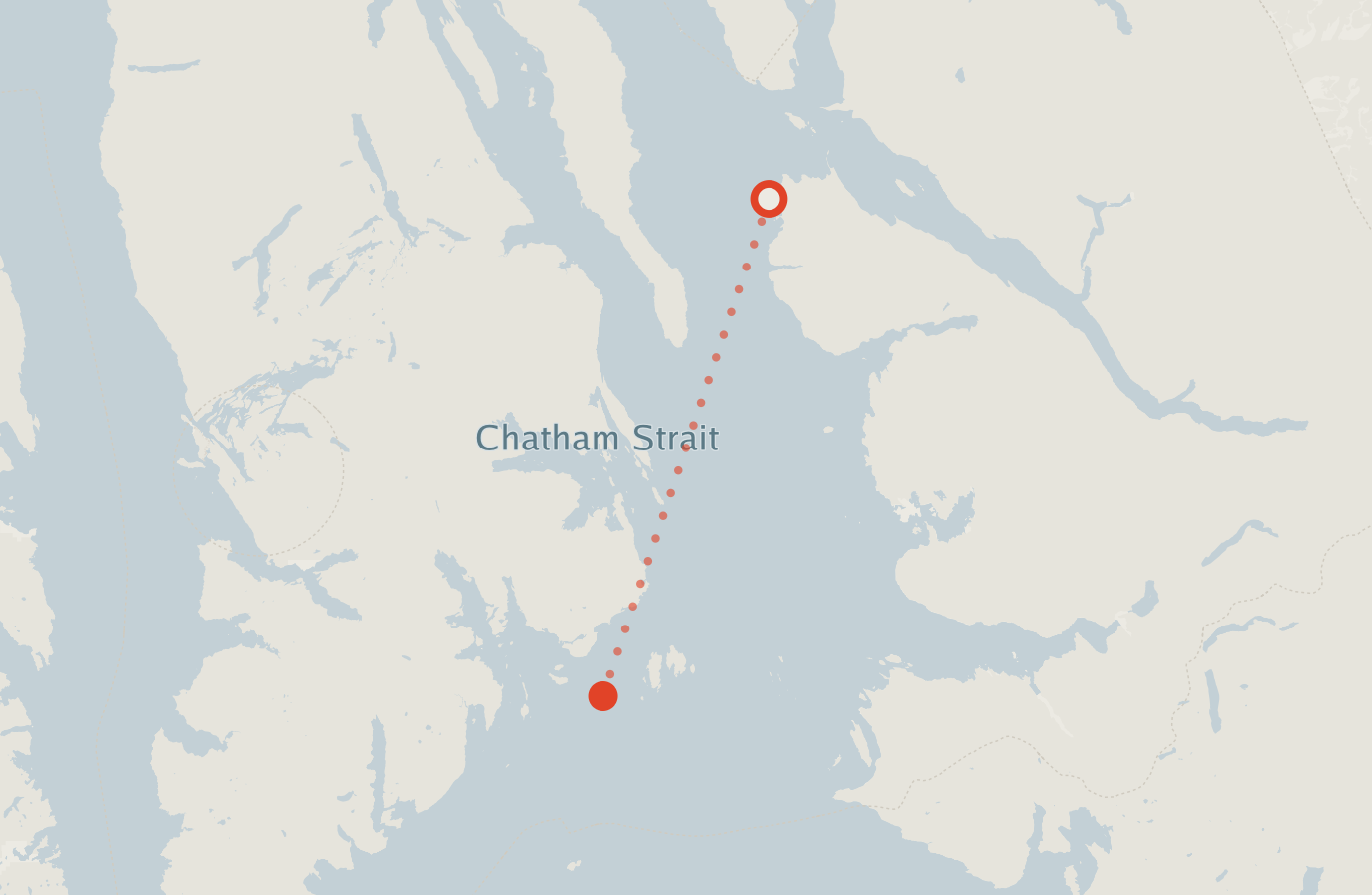 Activity map — real sighting points on an OpenStreetMap basemap