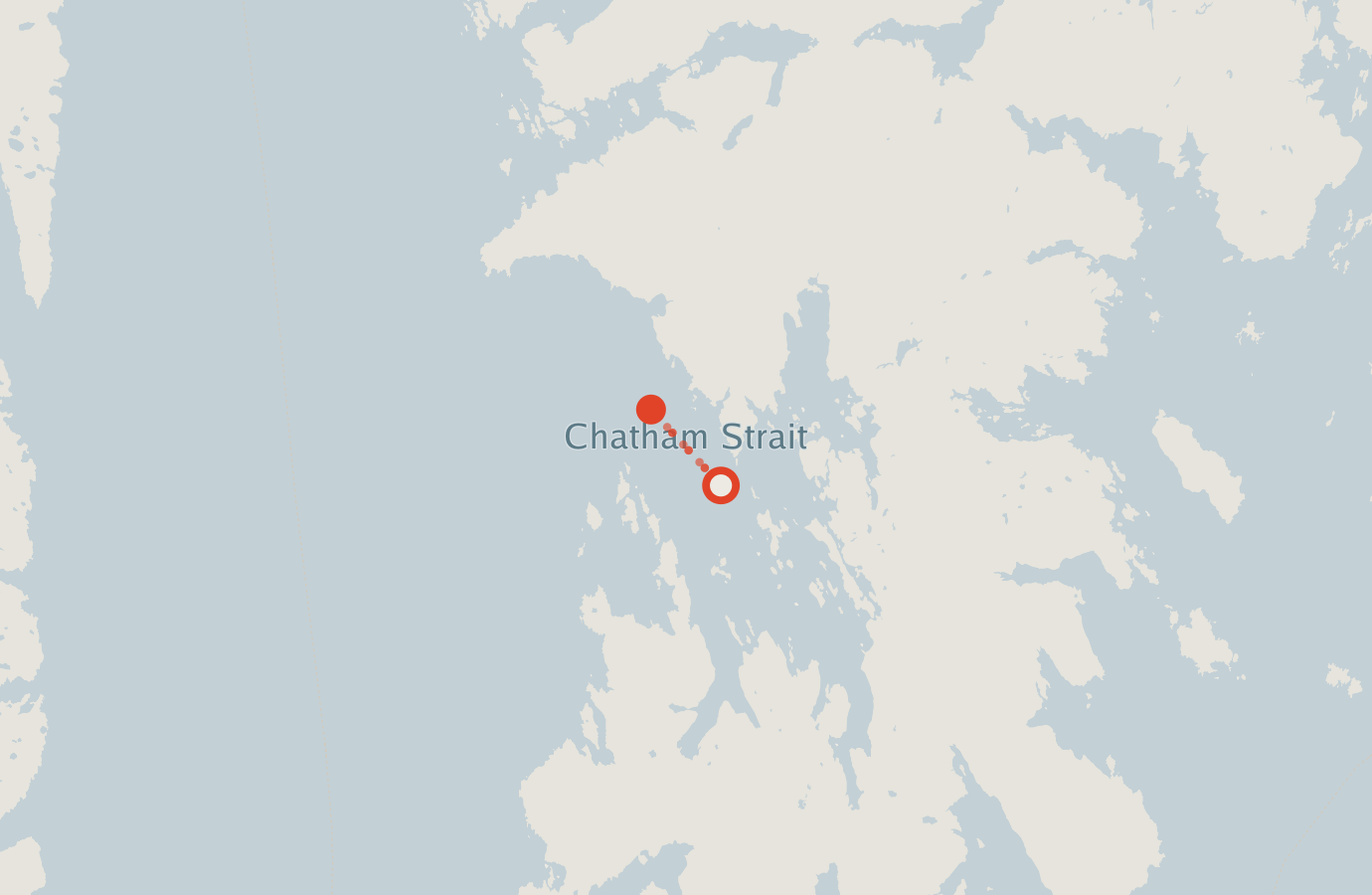 Activity map — real sighting points on an OpenStreetMap basemap