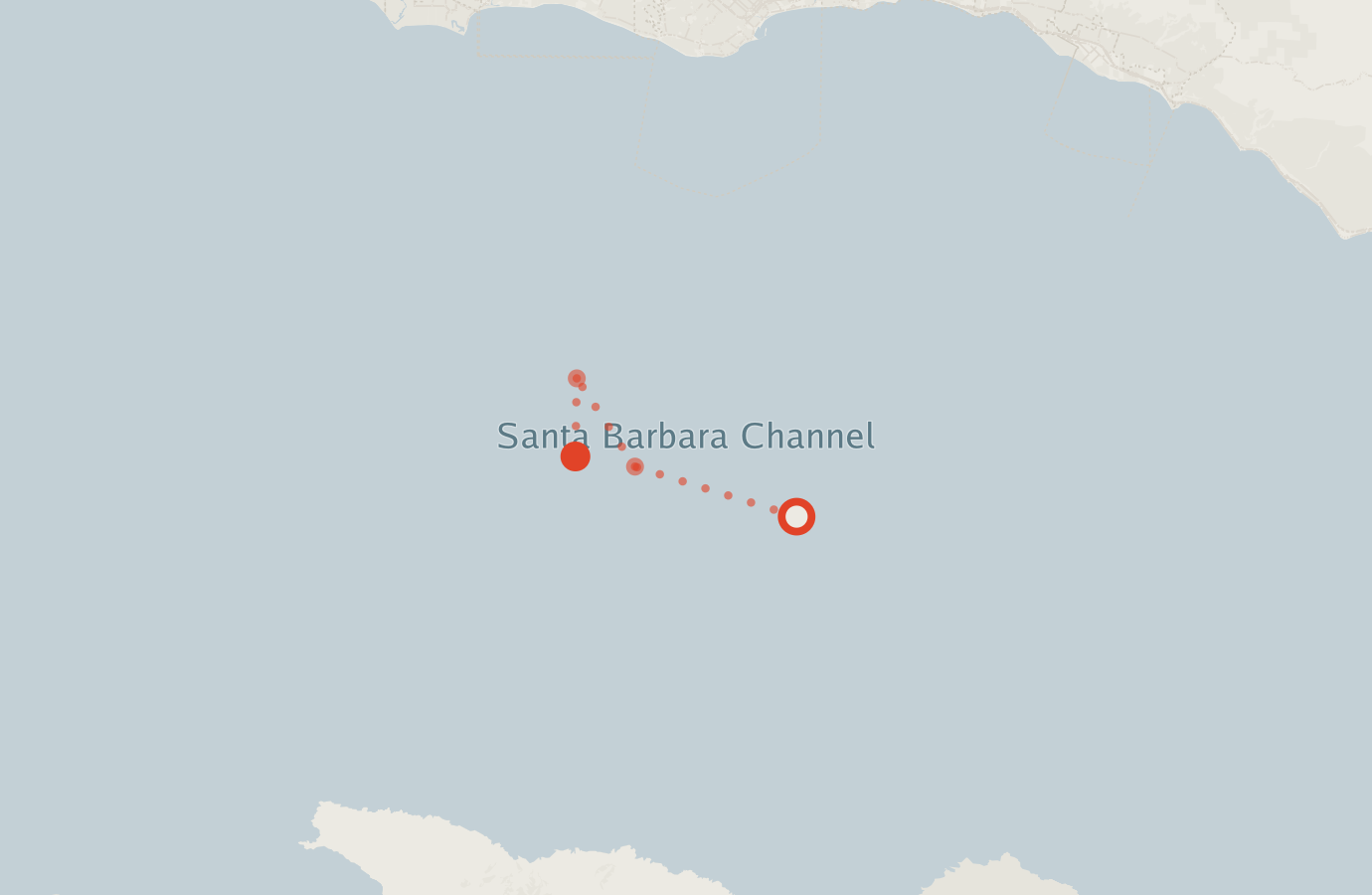 Activity map — real sighting points on an OpenStreetMap basemap
