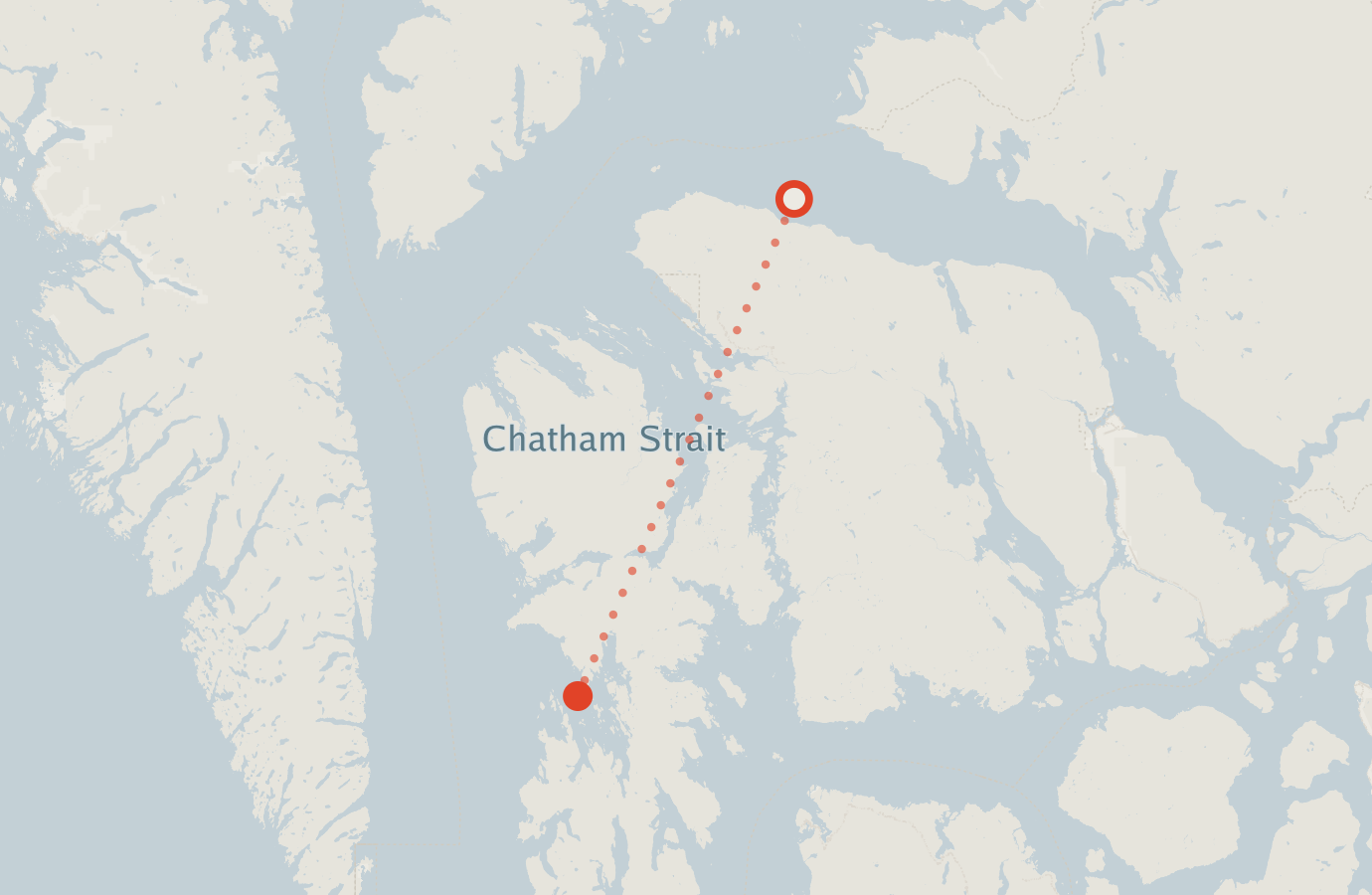 Activity map — real sighting points on an OpenStreetMap basemap