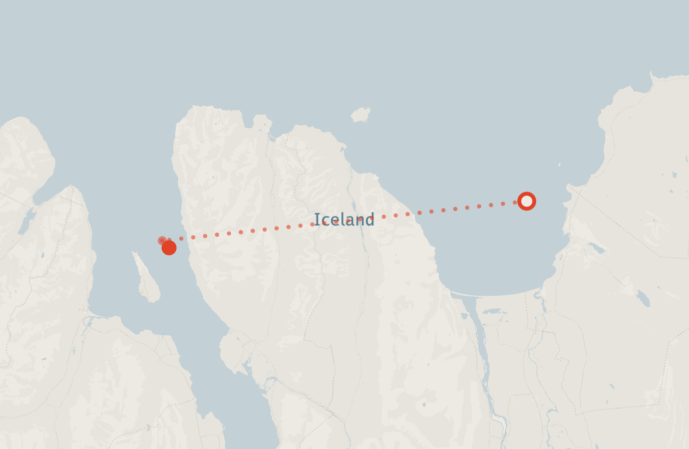 Activity map — real sighting points on an OpenStreetMap basemap