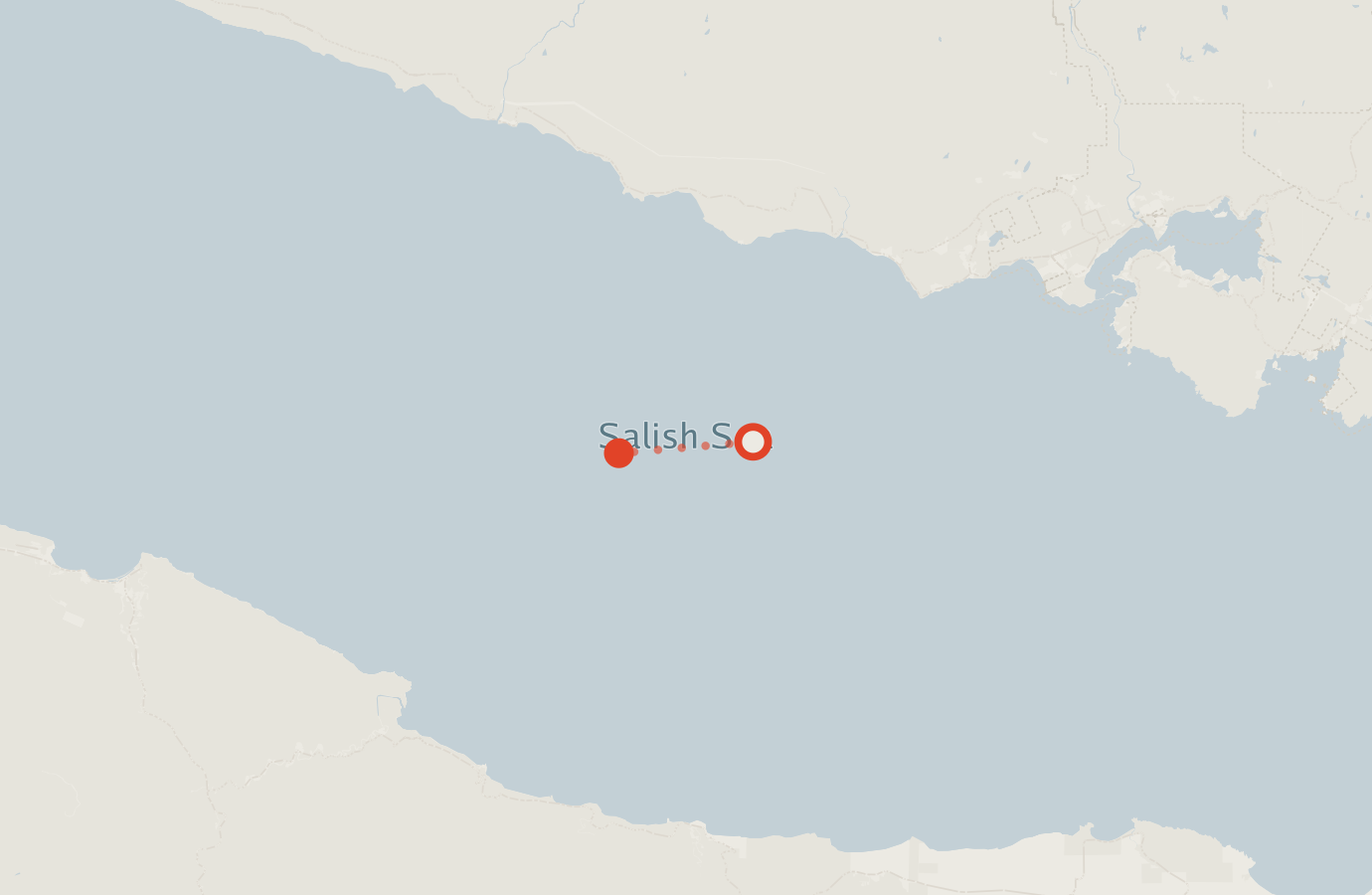 Activity map — real sighting points on an OpenStreetMap basemap