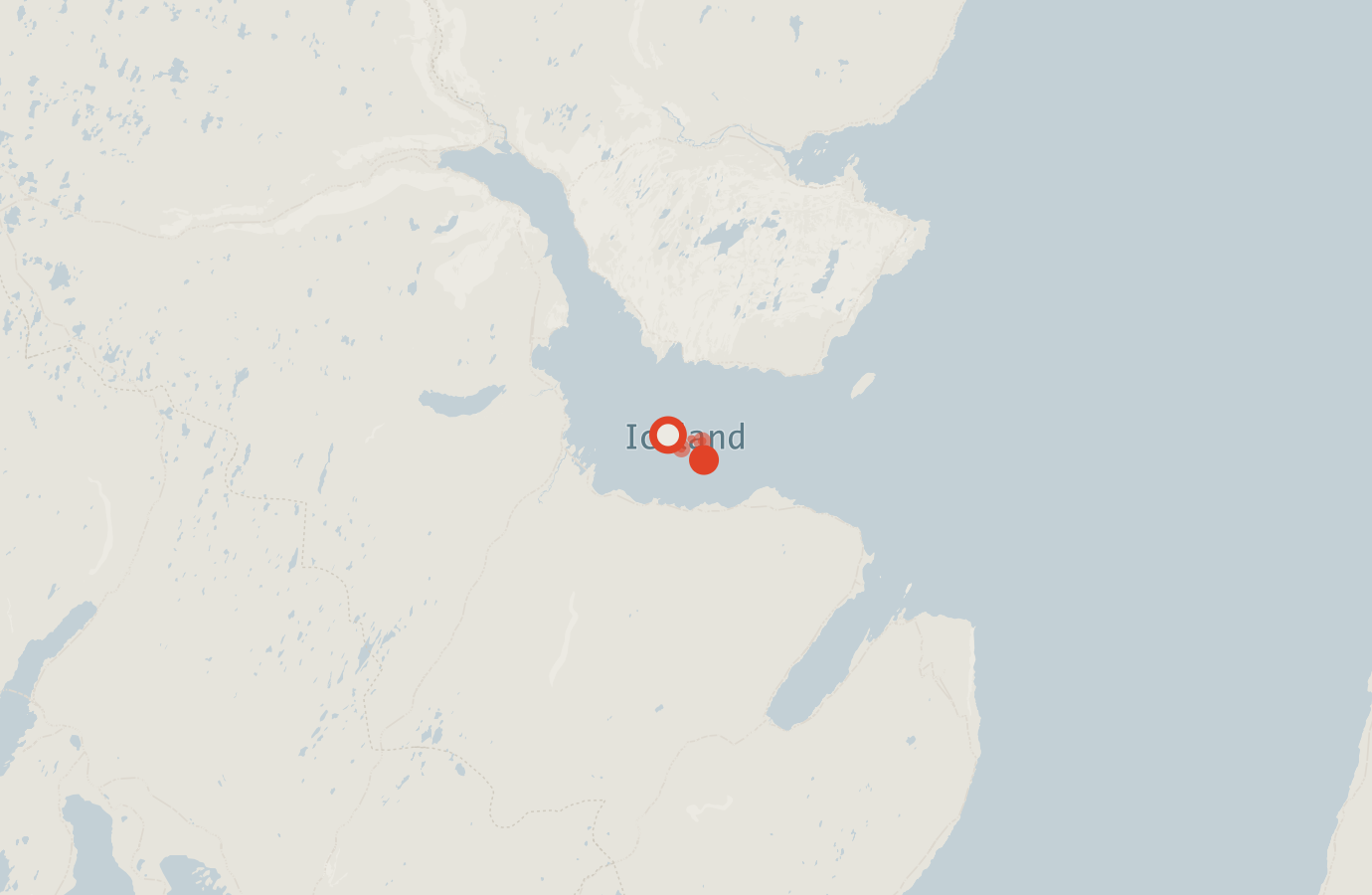 Activity map — real sighting points on an OpenStreetMap basemap