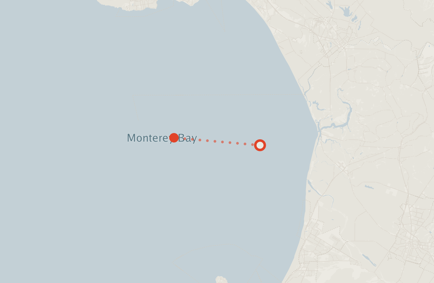 Activity map — real sighting points on an OpenStreetMap basemap