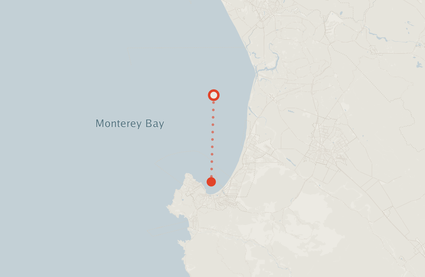 Activity map — real sighting points on an OpenStreetMap basemap