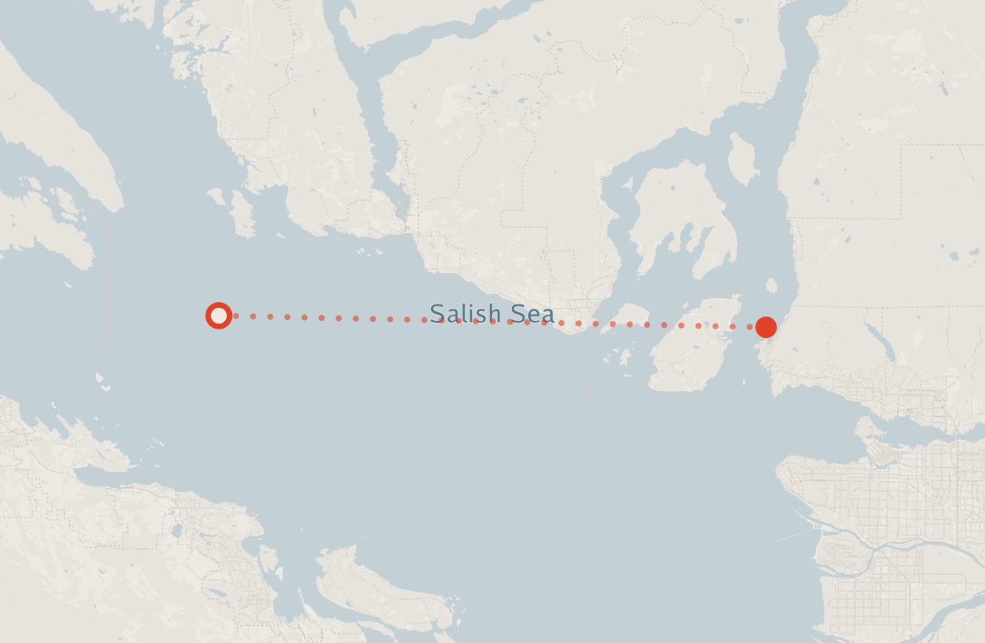 Activity map — real sighting points on an OpenStreetMap basemap