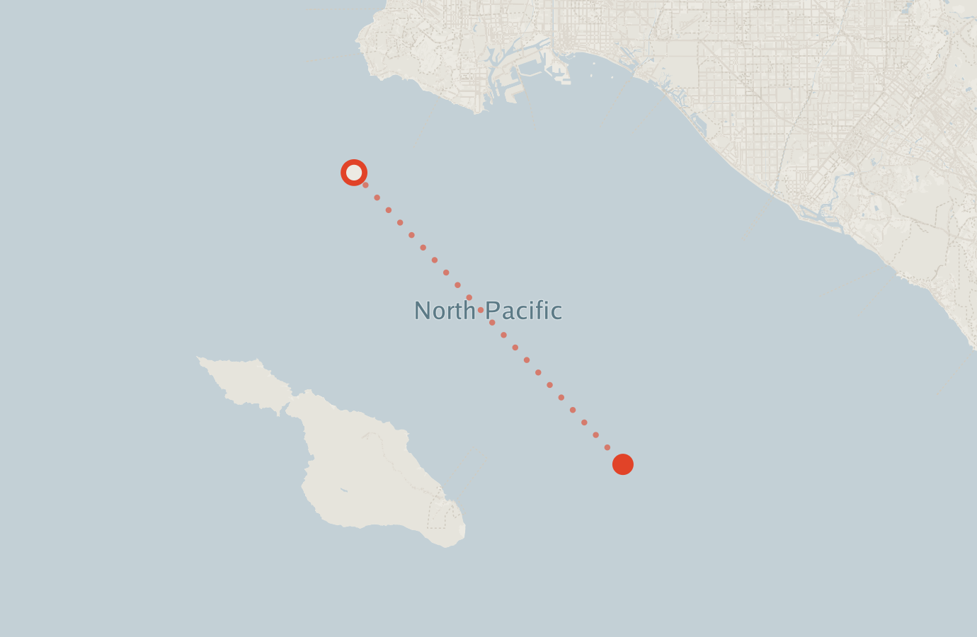 Activity map — real sighting points on an OpenStreetMap basemap