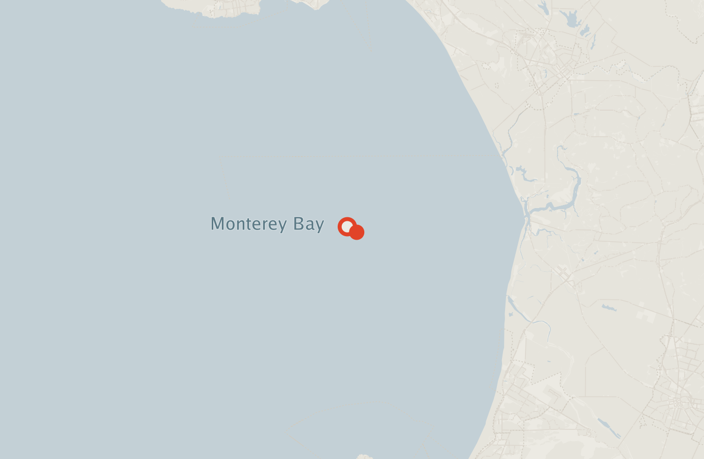 Activity map — real sighting points on an OpenStreetMap basemap