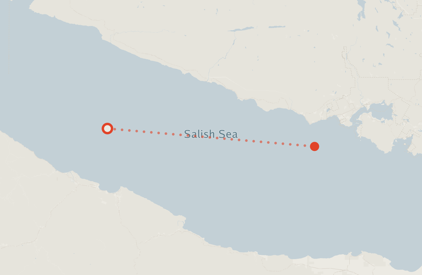 Activity map — real sighting points on an OpenStreetMap basemap