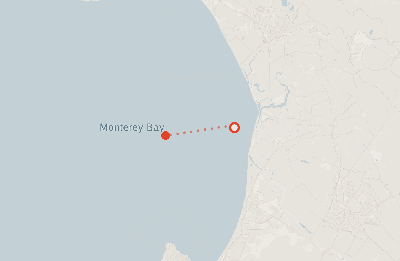 Activity map — real sighting points on an OpenStreetMap basemap