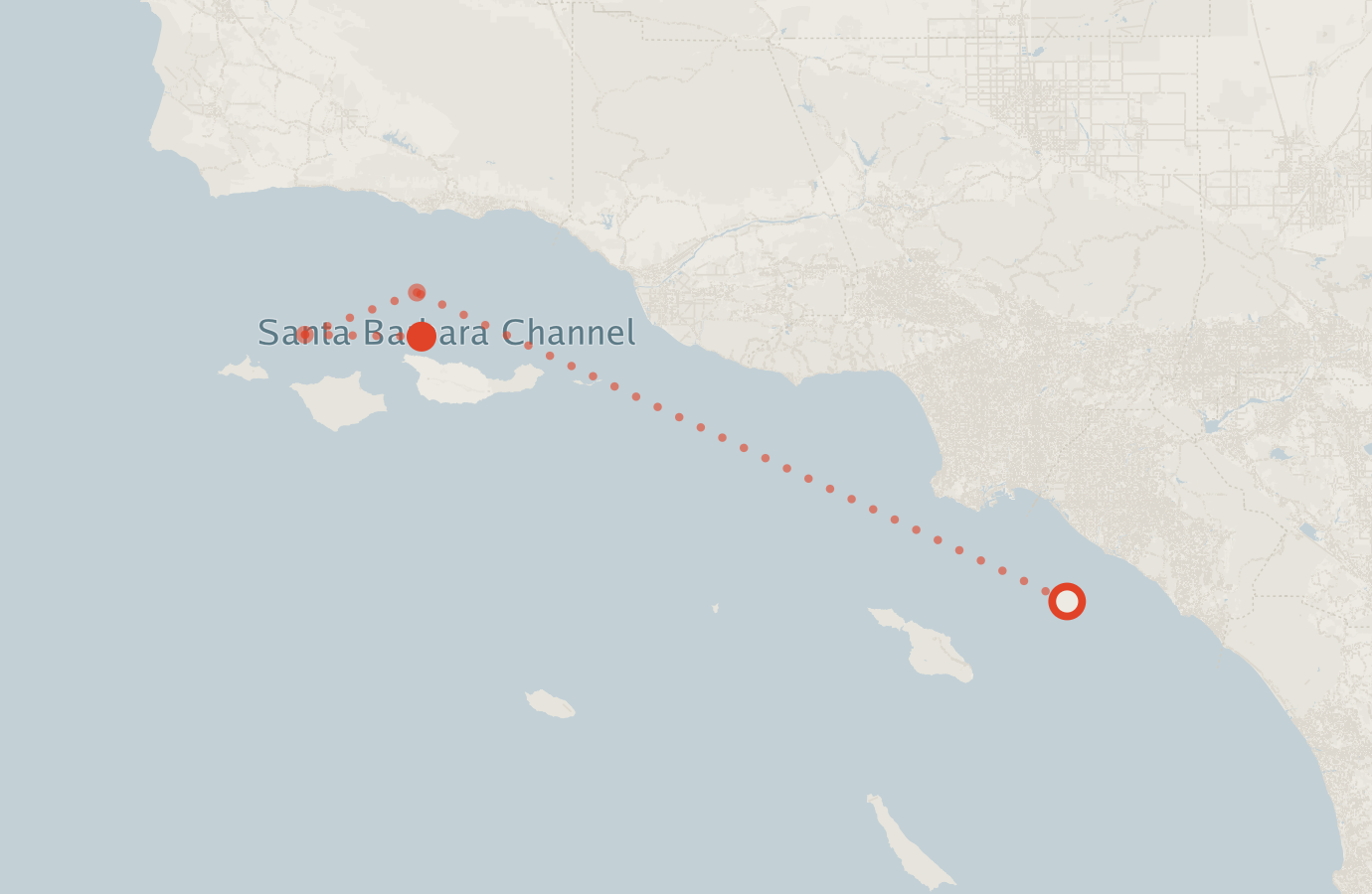 Activity map — real sighting points on an OpenStreetMap basemap