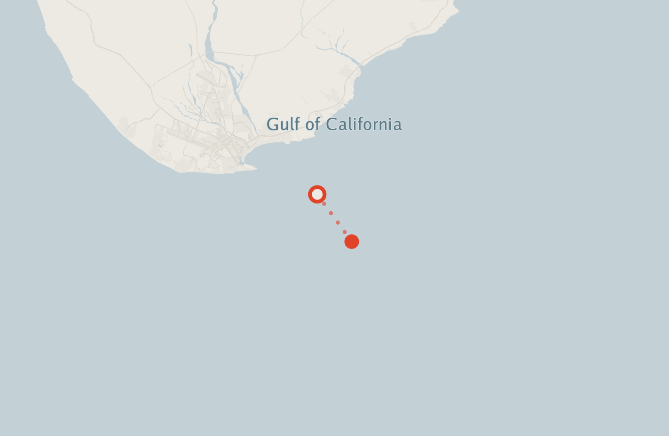 Activity map — real sighting points on an OpenStreetMap basemap