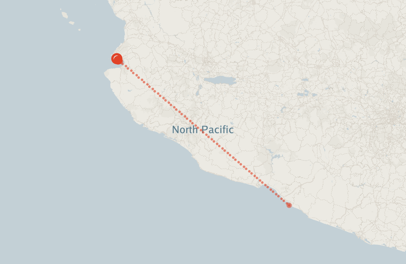 Activity map — real sighting points on an OpenStreetMap basemap