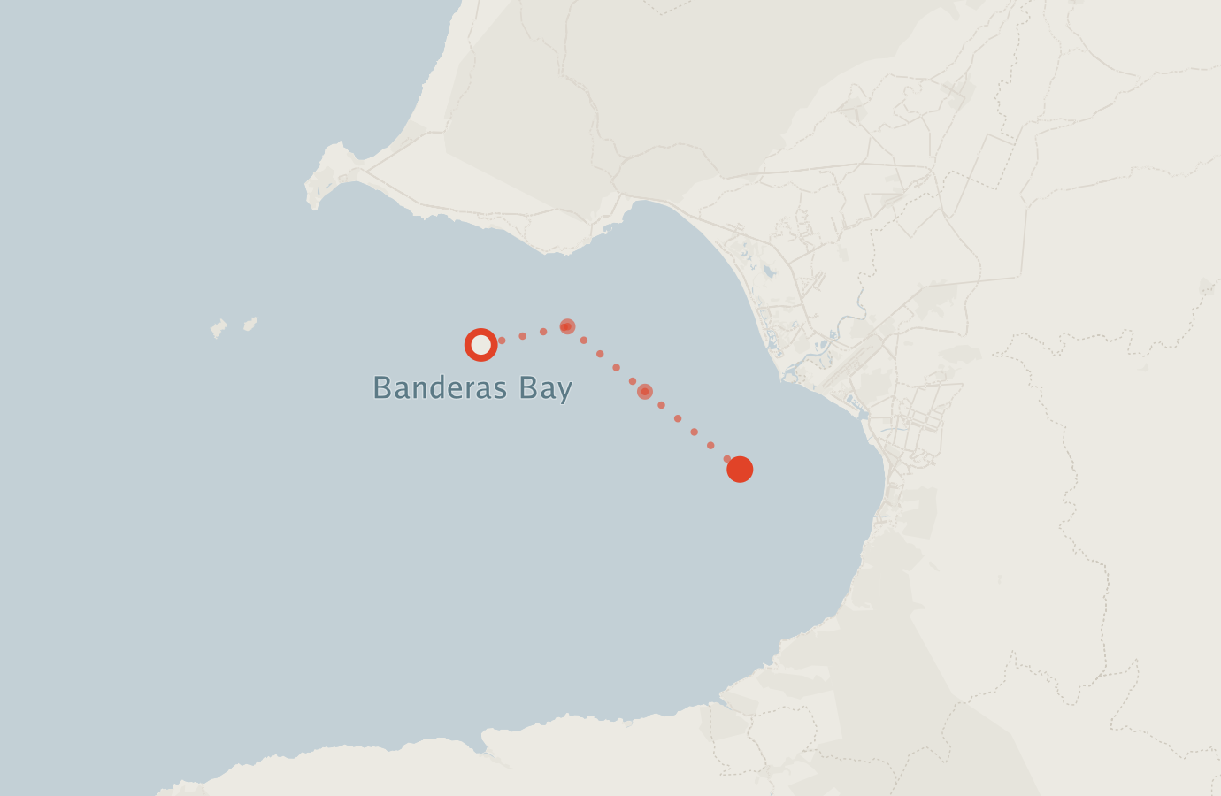 Activity map — real sighting points on an OpenStreetMap basemap