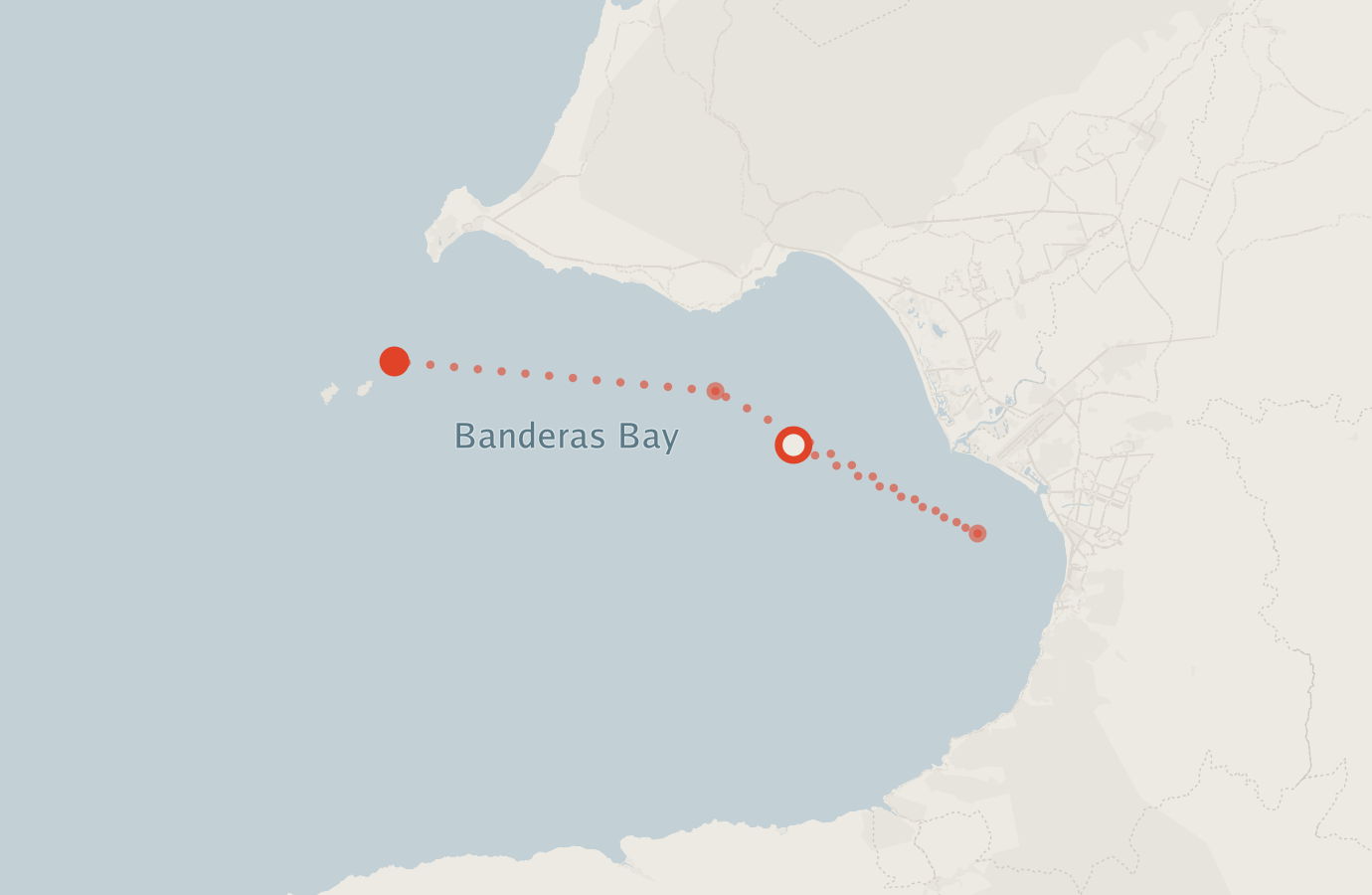 Activity map — real sighting points on an OpenStreetMap basemap