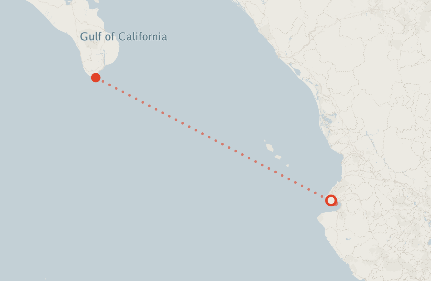 Activity map — real sighting points on an OpenStreetMap basemap