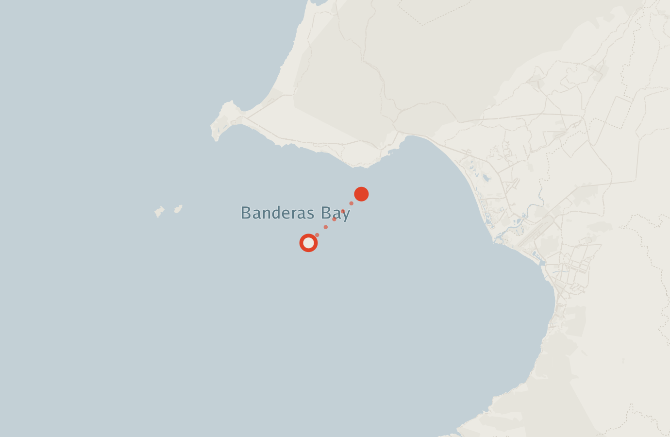 Activity map — real sighting points on an OpenStreetMap basemap