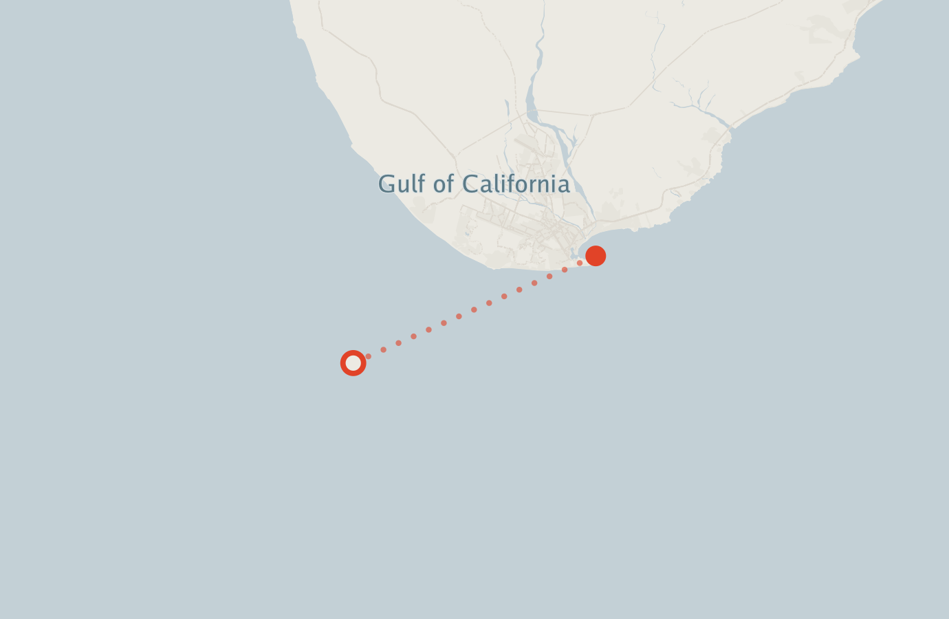 Activity map — real sighting points on an OpenStreetMap basemap