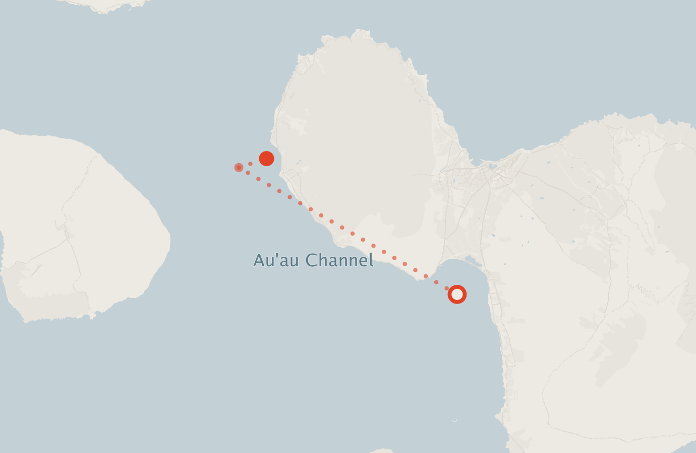 Activity map — real sighting points on an OpenStreetMap basemap