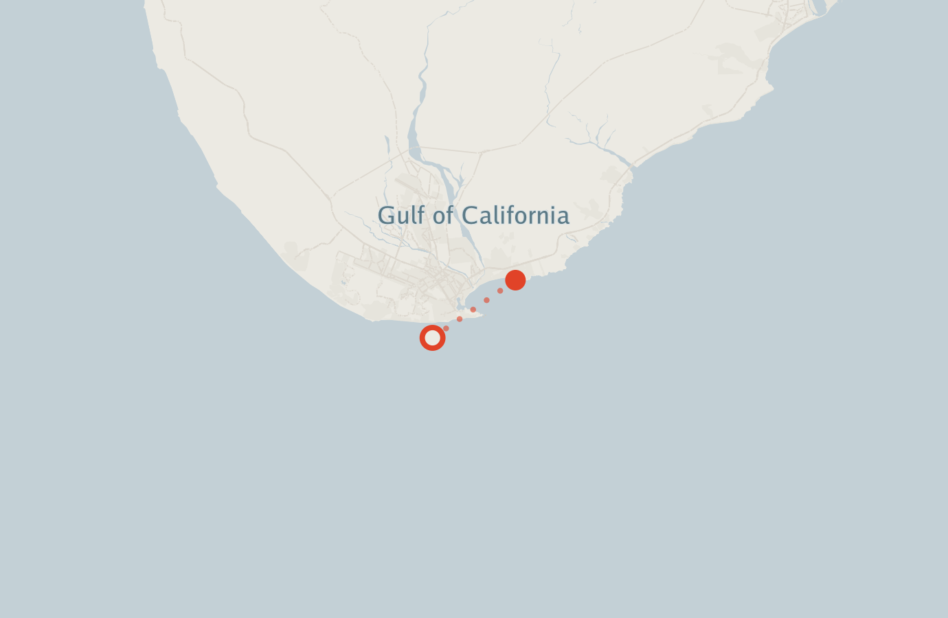 Activity map — real sighting points on an OpenStreetMap basemap