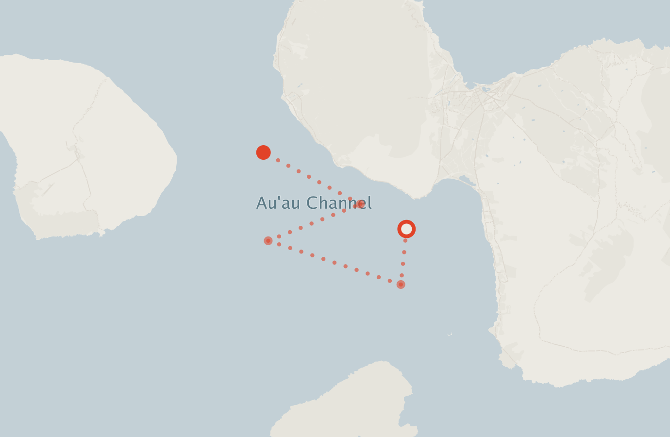 Activity map — real sighting points on an OpenStreetMap basemap