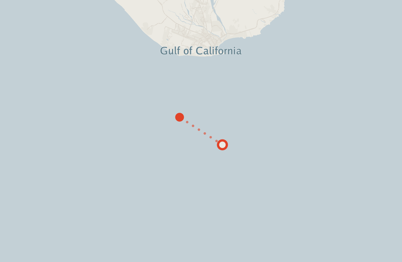 Activity map — real sighting points on an OpenStreetMap basemap
