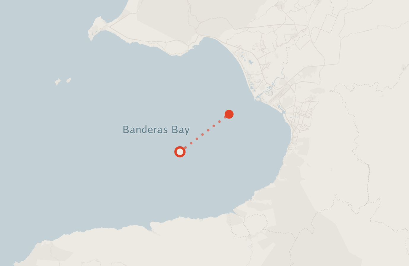 Activity map — real sighting points on an OpenStreetMap basemap