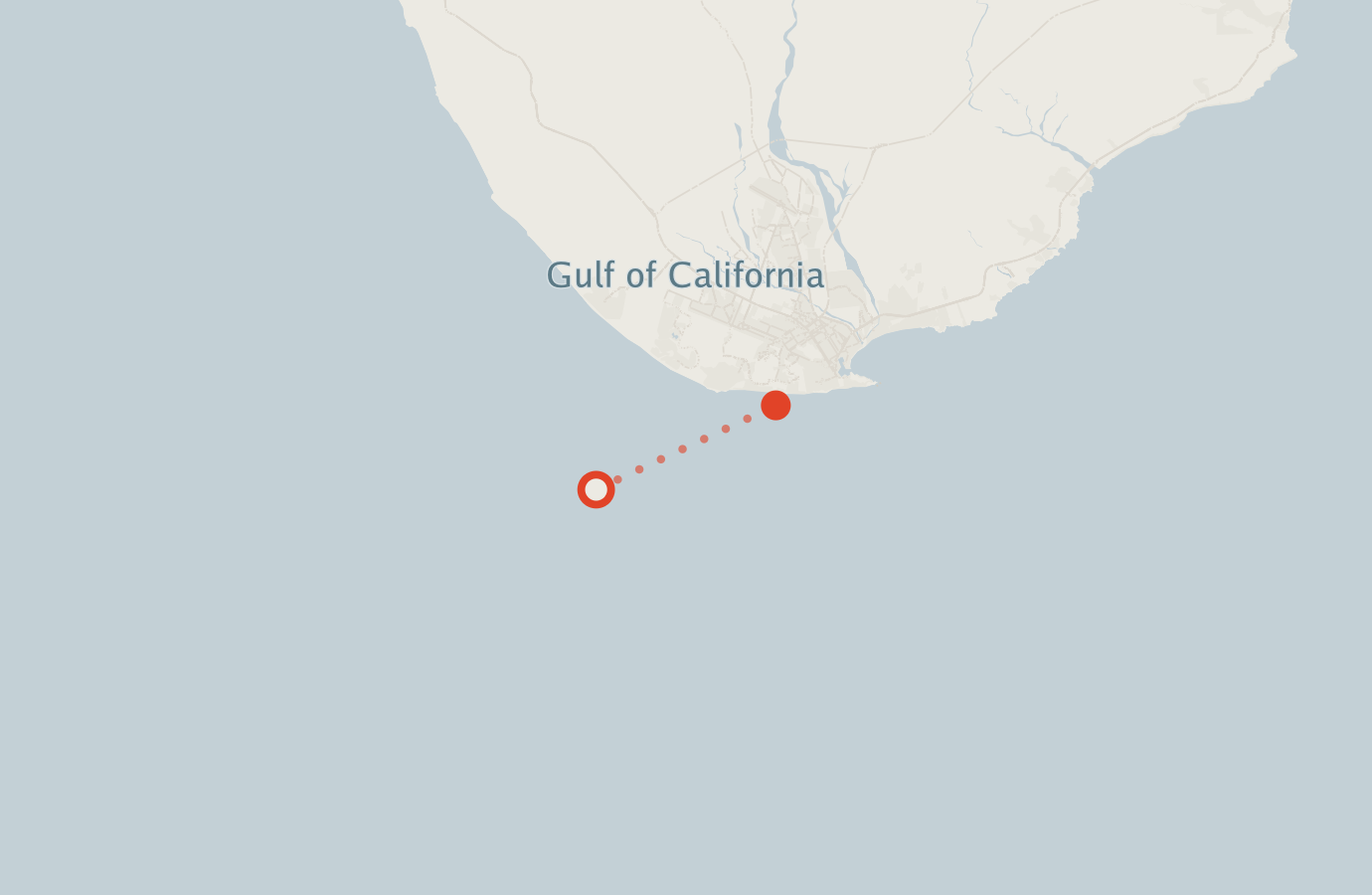 Activity map — real sighting points on an OpenStreetMap basemap