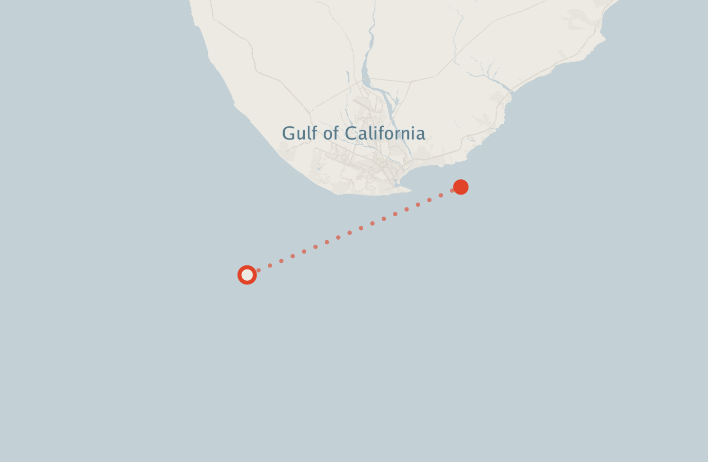 Activity map — real sighting points on an OpenStreetMap basemap